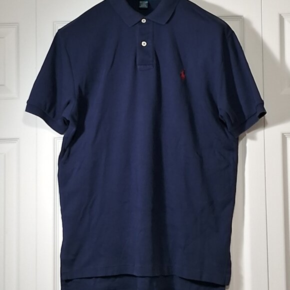 Polo by Ralph Lauren Navy Polo Shirt Red Pony - Picture 1 of 7